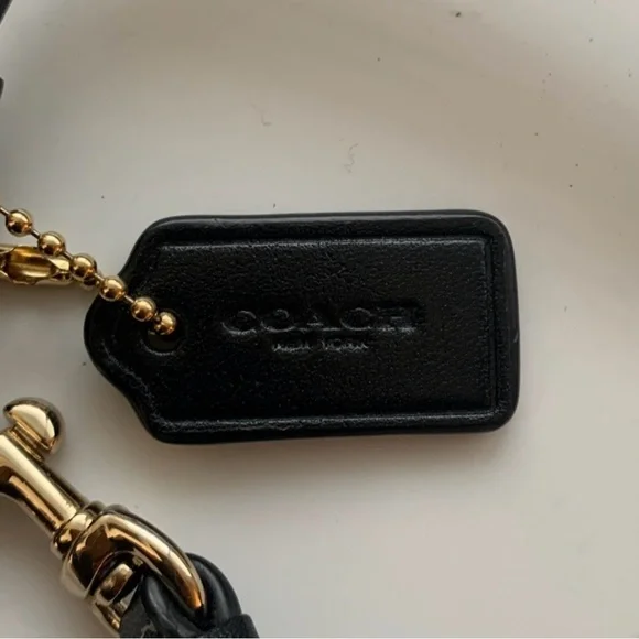 Coach Black Leather Double Zip Wristlet - Picture 3 of 5